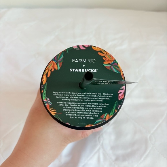 Starbucks x Farm Rio Black 24oz Tumbler - Picture 5 of 6